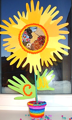 аппликация из ладошек страна мастеров