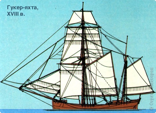 Сначала выбираем прототип кораблика. В данном случае гукер – яхта. (фото 3)