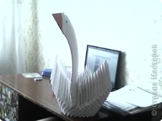 Лебедь, которого мы с мамой сделали за 2 дня