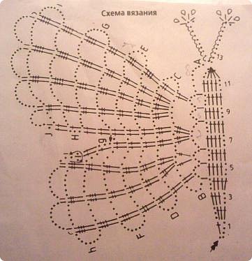 Цветы и бабочки - крючком. (фото 6)