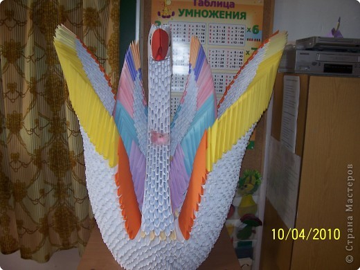 Оригами модульное: Наша новая лебёдушка. (фото 2)
