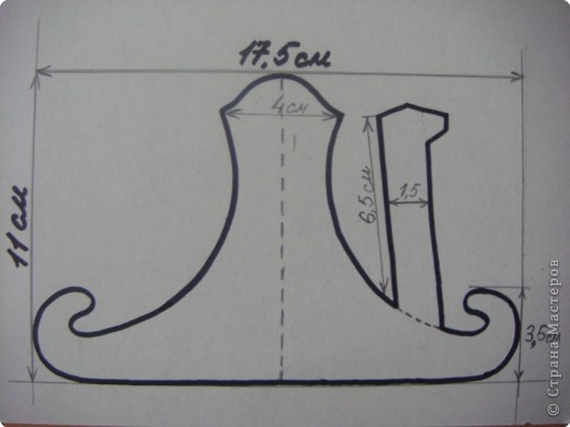 Вырезаете по жирным линиям, по пунктиру - сгибаете.Это размер для работ размером - 10-15 на 10-15см. (фото 3)