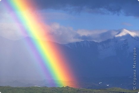 Летний ажурный берет "Радуга" (фото 13)