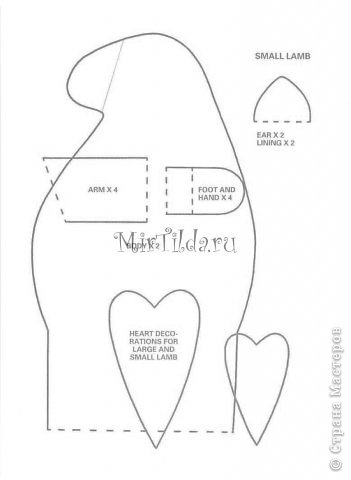 выкройка малой овечки (фото 6)