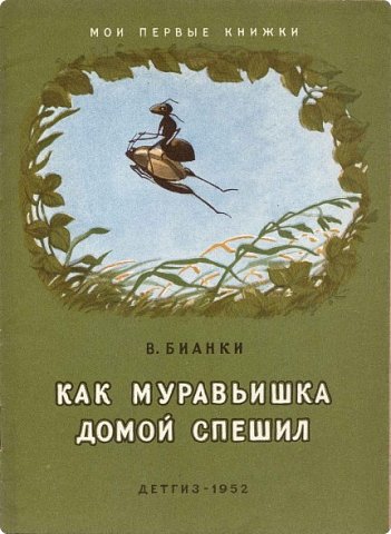 А однажды вечером бабушка достала  книжку-сказку В. Бианки « Как муравьишка домой спешил». Ту,  которую ей читала мама.

	Всех заинтересовала обложка:
- А разве муравьи летают?
- В сказках  летают, - авторитетно заявил старший брат младшему.
 	Это был, пожалуй, главный вопрос, ответ на который мы узнаем, но не на этом занятии.
 (фото 4)