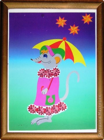Сказка про Мышку с Зонтиком или волшебный Зонтик, поделка-иллюстрация, поделка «Мышиный король», поделка «Мышка с колосками» (фото 3)