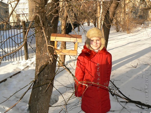 Я долго думала, чем бы занять гостя и решила вместе с ним смастерить кормушку для птиц! (фото 4)