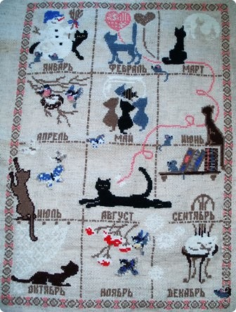 Поближе... Техника выполнения - вышивка крестом.  (фото 2)