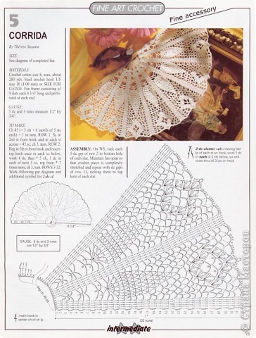Схема для вязания веера (фото 6)