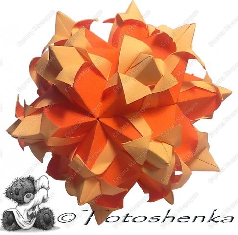 Tulip
Designer:Lukasheva Ekaterina
Created 2010
Parts: 30
Paper's size : 7.5*7.5
Joined with : nothing
Final height:~16см (фото 2)