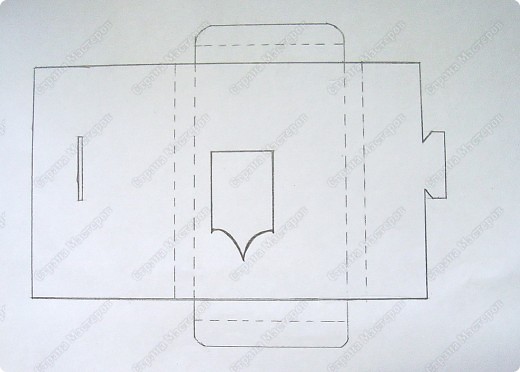 Схемка прмерно такая, размеры свободные, зависят от размеров открытки. Вырез тоже произвольной формы. (фото 6)