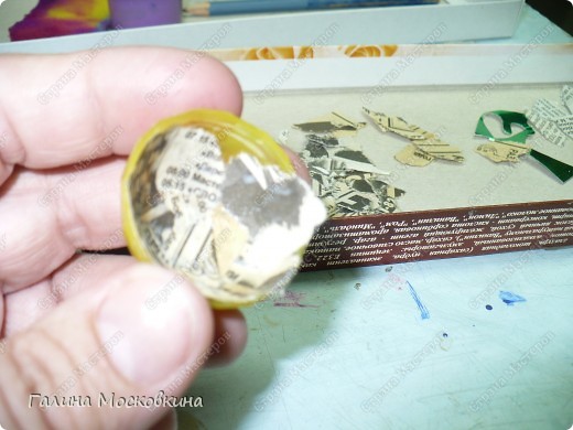 Космические корабли сделала из папье-маше. Использовала для этого разборные шарики типа формочек из-под киндер-сюрприза (фото 11)