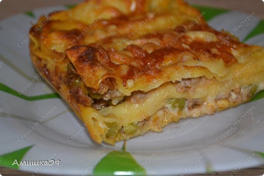 Лазанья из фарша с овощами (фото 1)