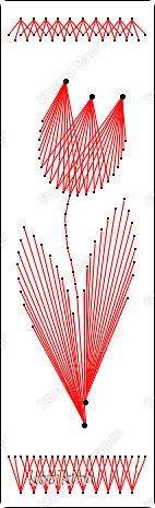 Этот вариант вышивки немного более сложный, чем предыдущий тюльпан (больше стежков). (фото 10)
