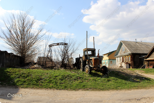 Вросший в землю трактор. Ходят слухи, что он ещё на ходу... (фото 4)