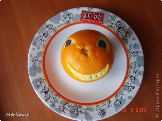 А это мордочка из апельсина.  (фото 2)