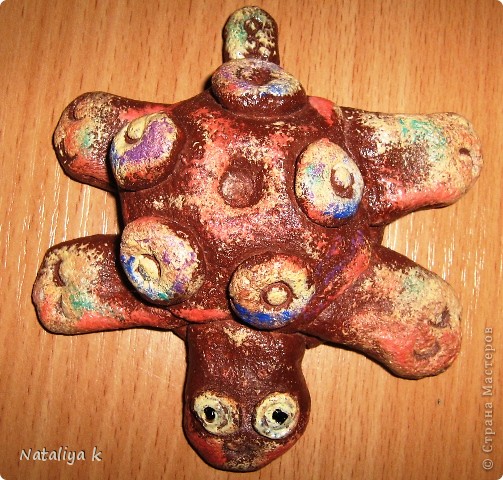 Наши коровки и черепашки.Солёное тесто. (фото 7)