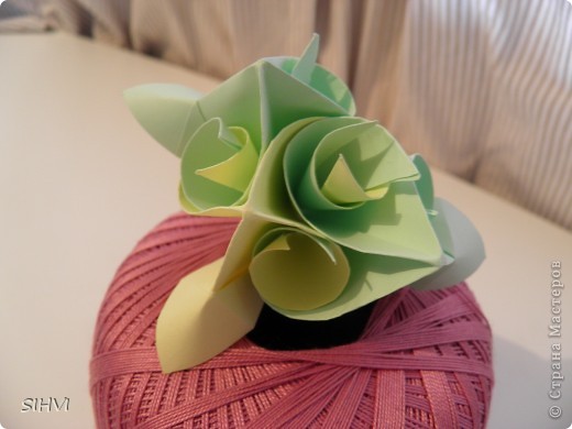 Мастер класс *Origami Aquilegia flower* (фото 21)