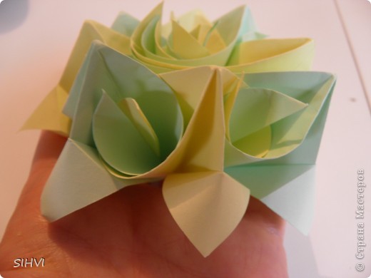 Мастер класс *Origami Aquilegia flower* (фото 23)