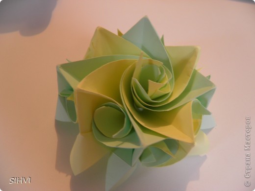 Мастер класс *Origami Aquilegia flower* (фото 24)