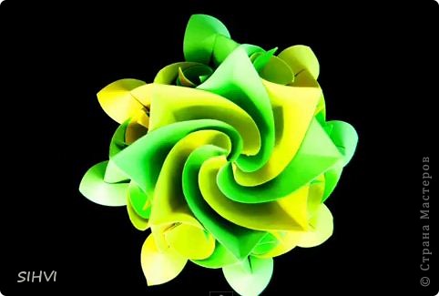 Мастер класс *Origami Aquilegia flower* (фото 1)