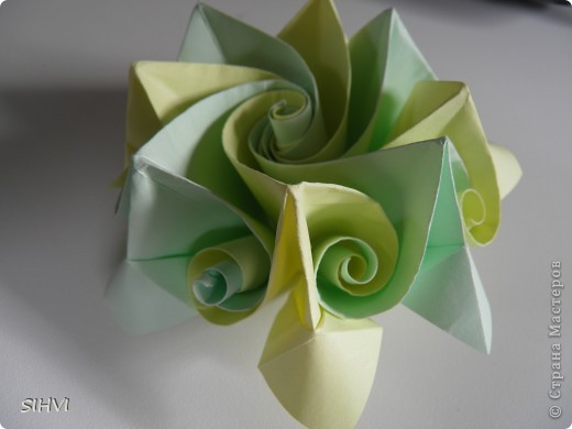 Мастер класс *Origami Aquilegia flower* (фото 26)