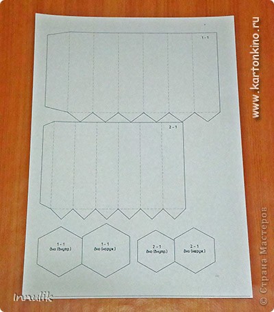 На листах картона нужно будет распечатать шаблоны макетов форм для карандаша, которых в итоге будет 3.
Скачать шаблоны можно на сайте КАРТОНКИНО.ru (http://kartonkino.ru/v-pomoshh-myilovaram/izgotovlenie-form/myilnyie-karandashi-master-klass/), там этап работы с картоном описан более детально.
 (фото 3)
