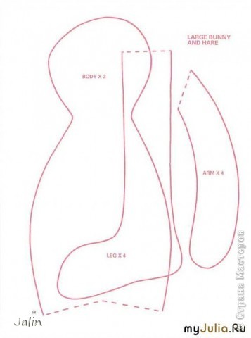 Выкройка зайчика-Тильда от Тони Финаннгер (фото 16)