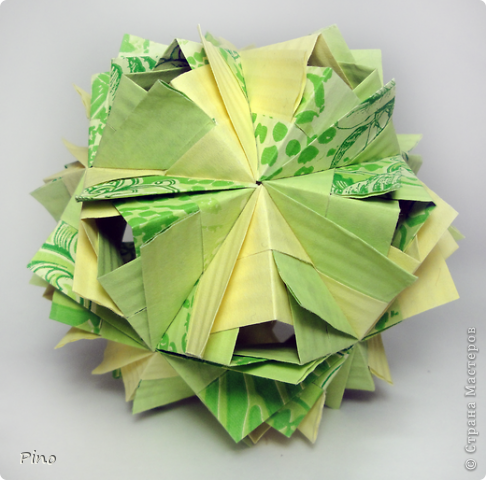 Etna, автор Maria Sinayskaya
Схема - http://goorigami.com/diagrams/etna-kusudama
Давняя хотелка, но все бумагу не могла подобрать (фото 6)