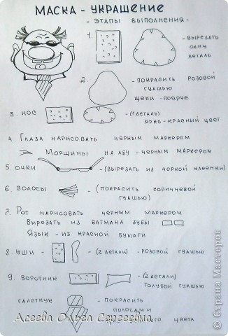 МАСКИ-УКРАШЕНИЯ из поролона. Часть 3. (фото 6)