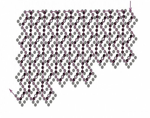 схема расшивки, я расшивала олько по косым линиям (фото 6)