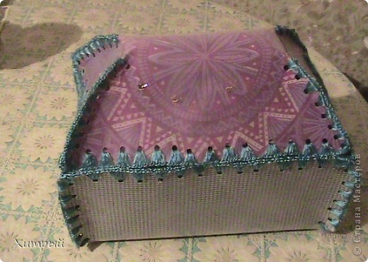 Заготовки обвязывал снопиками - по три в каждую дырочку. кто умеет, соединит стороны в процессе вязания, мне же пришлось выделить это во второй этап. (фото 12)