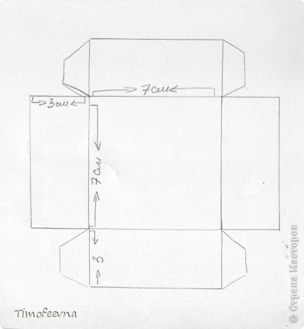 Теперь делаем ящики. По такому шаблону. (фото 25)