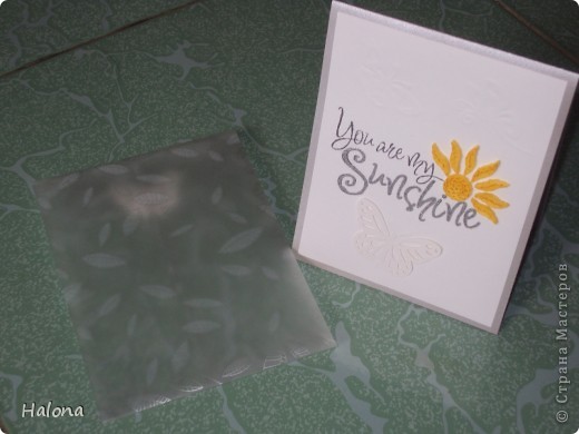 The envelope of this card made of transparent nylon paper (фото 2)