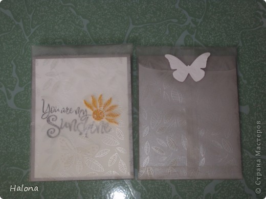 Front and back when put card inside the envelope (фото 3)