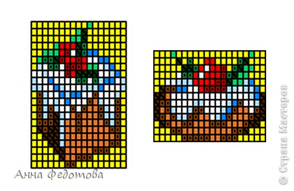 Сладости сплетены из бисера в технике «ндебеле» по схемам для вышивки крестиком из журнала «Susanna-рукоделие» № 6/2007. (фото 5)