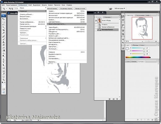 Далее КОРРЕКЦИЯ -- ЯРКОСТЬ И КОНТРАСТНОСТЬ (фото 21)