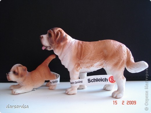 Мама со щенком (к/ш) Schleich (Германия), присланы из Москвы, 2009 год (фото 30)