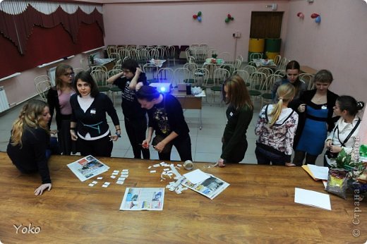 Начинаем подготовку. Детки начинают собираться, пишем имена друг друга - так нам будет легче общаться (фото 2)