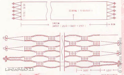 Схема к шарфику. Нашла некоторое время назад в стране мам (фото 6)