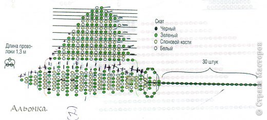 Скат из бисера (фото 5)