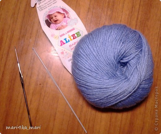 Пряжа  Alize Baby Wool 40,  50г = 175м, Состав 40% шерсть, 20% бамбук, 40% акрил. Ушло 6 мотков, 1,5 на берет, а 4,5 на шарф. Крючок 1,25мм для берета и 2,00мм для шарфика. (фото 3)