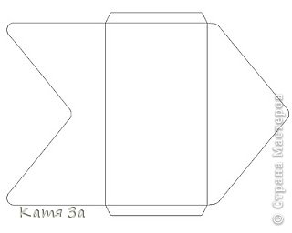Как я и обещала - ШАБЛОН конверта.  (фото 4)
