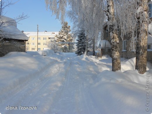 Весь  двор в снежных сугробах, (фото 9)