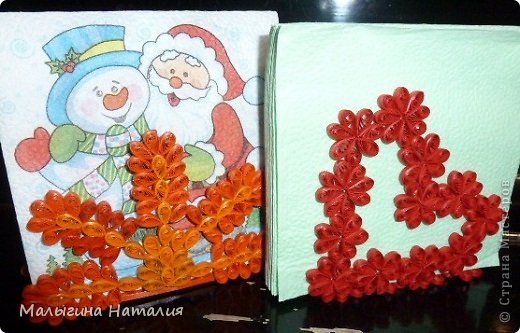 Салфетницы "квиллинг" (фото 11)