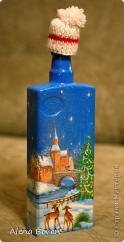 ДЕКУПАЖ бутылочки новые и старые... (фото 17)