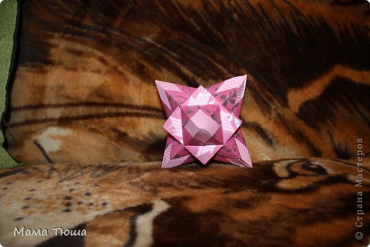 Kusudama Signum 
Автор Екатерина Лукашева
 схема :    http://ru-kusudama.livejournal.com/1235177.html (фото 2)