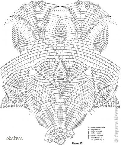 Это схема к такой скатерти. Я взяла ее на сайте RukoDelie.by. (фото 4)