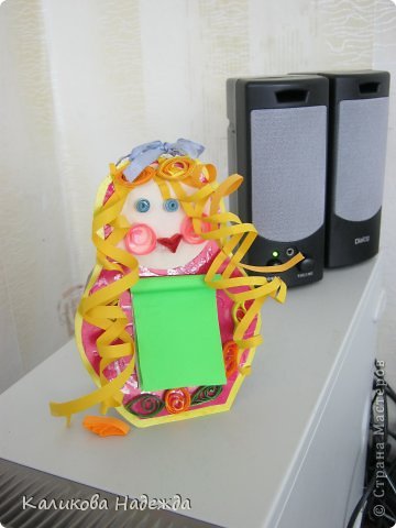Гламурные матрешки-открытки-блокнотики. Эта Полинина а-ля Алла Пугачева :) (фото 6)