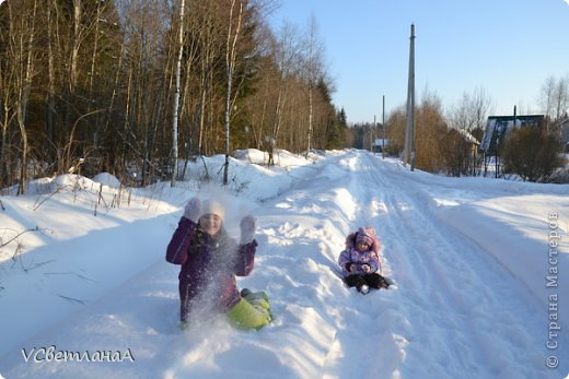 Дети получили подарки, наелись шашлыков и.... в снег по самые уши))) (фото 9)